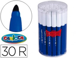 30 rotuladores Carioca Jumbo azul